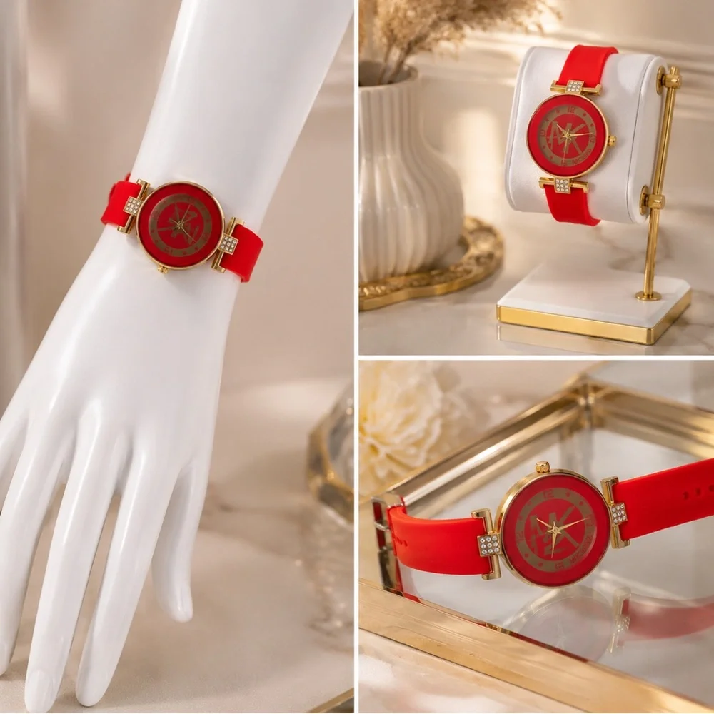 D&G Style Black & Gold Women’s Watch | Crystal Accent Luxury Fashion Watch